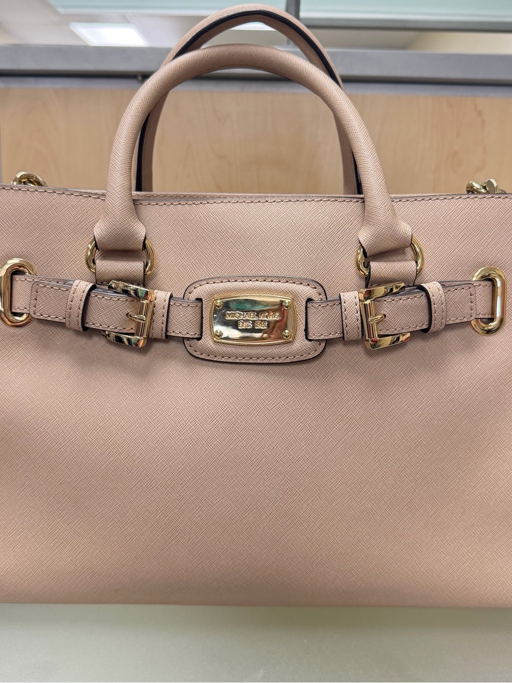 EUC Michael Kors Pink Saffiano Leather Satchel - Picture 2 of 10